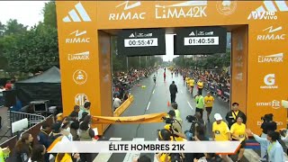 MARATÓN LIMA 42K  RESUMEN COMPLETO 21K Y 42K [upl. by Ainnat]