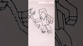 Drawing of minecraft entity 303 minecraftshorts entity303 drawing [upl. by Wettam]