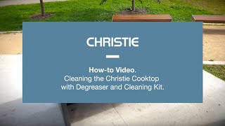 Cleaning the Christie Cooktop with Degreaser and Cleaning Kit [upl. by Vickey]