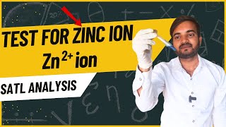 test for Zinc ion Zn2 salt analysis for class 11 and 12 chemistry a2zpractical991 [upl. by Niwde]