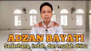 Adzan Bayati sederhana mudah ditiru untuk pemula [upl. by Mateo808]