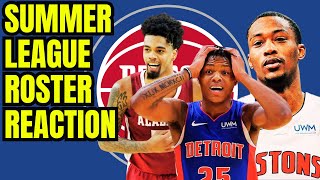 Detroit Pistons Summer League roster breakdown  reaction and players to watch [upl. by Levey]