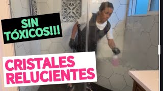 CRISTALES RELUCIENTES SIN TÓXICO NI ABRASIVOS Y MÁS QUÉDATE tips cleaning home [upl. by Nappie]