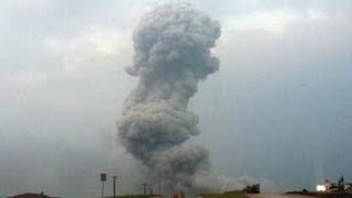 CAUGHT ON CAMERA Fertilizer Plant Explosion Near Waco Texas [upl. by Aerised]