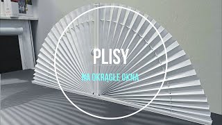 Żaluzje plisowane na okrągłe okna [upl. by Oek797]