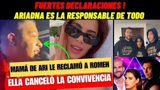 ARIADNA GUTIERREZ CANCELÓ LA CONVIVENVIA CON CLOVIS Y ROMEH FELIX ARROYO [upl. by Erminna]