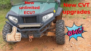 Hisun Vector 500 4x4 UTV CVT upgrades and New Unlimited ECU [upl. by Edwin]