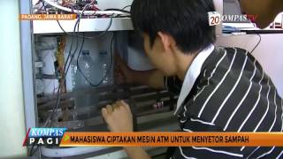 Mahasiswa Ciptakan Mesin ATM Untuk Setor Sampah [upl. by Ydurt]