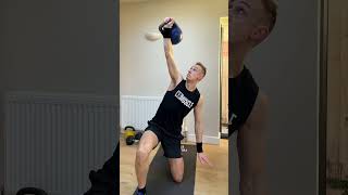 Kneeling kettlebell windmill exercise [upl. by Quigley]