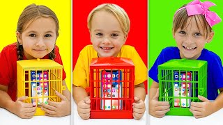 Kids learn good habits  Mobile Phone Jail Adventure [upl. by Ferdinanda]