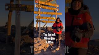 The summit of Kilimanjaro sevensummits travel mountains [upl. by Mckenzie]