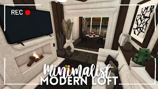 minimalist modern autumn loft  no gamepass  part 2  bloxburg build amp tour  itapixca builds [upl. by Garvin661]