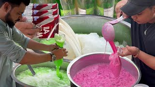 The Most Refreshing Pakola Milkshake  Crushed Ice Strawberry 🍓 Milkshake  Roadside Street Drink [upl. by Stodder]