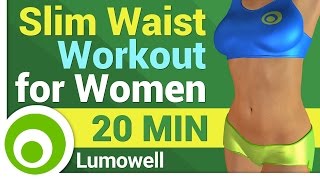 Slim Waist Exercises for Women  Small Waist Workout [upl. by Llirpa]