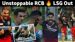 Unstoppable RCB 🔥 Hazlewood 19th over Turn everything Rajat Patidar 11254 KL Rahul out Reaction [upl. by Nylisoj]