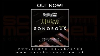 Behringer UBXa  Custom Sounds  Sonorous Vol2 [upl. by Maryl]