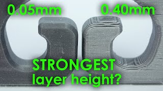 Which LAYER HEIGHT gives you the STRONGEST 3D prints [upl. by Mlehliw]