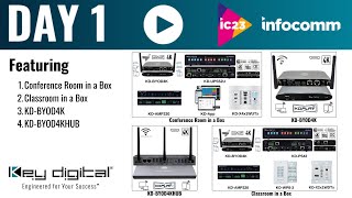 Day One at IC24 Showcasing Conference Room in a Box Classroom in a Box KDBYOD4K KDBYOD4KHUB [upl. by Pollard]