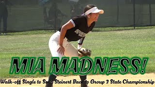 Steinert 2 Moorestown 1  Group 3 Semifinal  Mia Pope Game Winning Hit in 7th [upl. by Caryl]