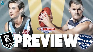 PORT ADELAIDE VS GEELONG  AFL PREVIEW QUALIFYING FINAL 2024 [upl. by Gabriel804]