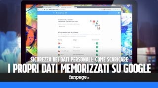 Come scaricare tutti I propri dati memorizzati su Google [upl. by Loggia]