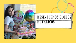 Como Desinflar Globos Metalicos shorts [upl. by Etezzil]