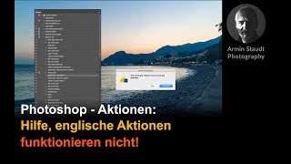 Photoshop  Aktionen Hilfe englische Aktionen funktionieren nicht [upl. by Iruyas]