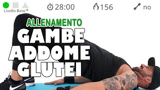 Allenamento Cardio GAG Esercizi Gambe Addominali e Glutei [upl. by Jaime]