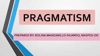 The Philosophy of Pragmatism in Education74 [upl. by Anitnahs]