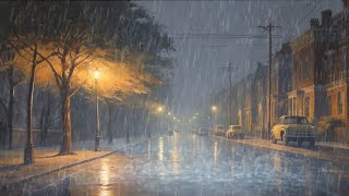 Heavy Rain and White Noise for Sleeping  Fall Asleep Instantly with Relaxing Rain Sounds [upl. by Paviour]