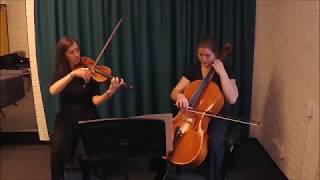 Handel  Hornpipe from Water Music for Violin and Cello [upl. by Anaicilef]