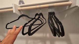 TIMMY Hangers 50 Pack Clothes Hangers 17 5inch Heavy Duty Pants Hangers Review [upl. by Hainahpez]