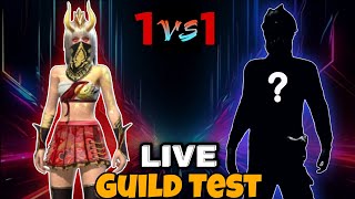 1v1 GUILD TEST FOR MY NEW GUILD  WHO WILL WIN  noor56 livestream girlgamer freefiremax live [upl. by Giavani]