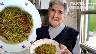 How to make nettle taglierini with porcini sauce  Pasta Grannies [upl. by Bret196]