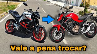 Trocar a MT 03 na CB 500 f vale a pena [upl. by Shelby]