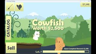 Cowfish gets bested  Cat goes fishing 2 [upl. by Sofia]