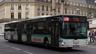 Paris Roissy Bus Man Lion City Opéra  Charles De Gaulle Airport [upl. by Carmel]