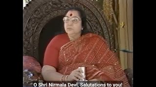 Shri Mahalakshmi Stotram sung before Shri Mataji [upl. by Collie]