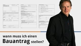 Wann muss ich einen Bauantrag stellen [upl. by Bahr460]