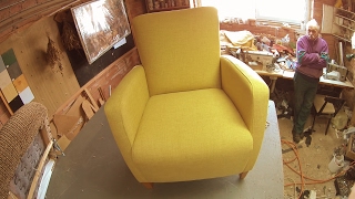 REUPHOLSTERING AN ARMCHAIR [upl. by Jacobine]