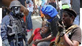 Chaos In Haiti  Things Are Not Going As Planned  Innocent Citizens Are Being Tear Gas By Troops [upl. by Shabbir]