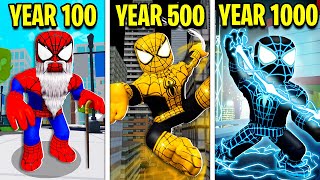 1000 YEARS AS SPIDERMAN Roblox [upl. by Aehtla535]