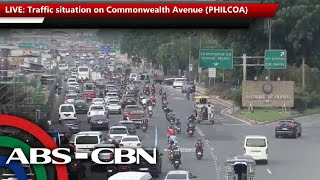 LIVE Traffic situation on Commonwealth Avenue PHILCOA  ABSCBN News [upl. by Anderegg]