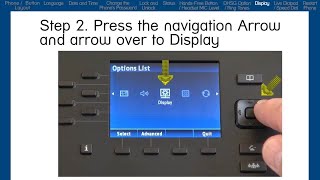 Mitel 6867i Phone How to Change the Display [upl. by Anirav]