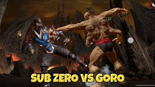 BLIZZARD CLASH SUB ZERO VS GORO IN MORTAL KOMBAT MAYHEM [upl. by Caron437]