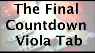 Learn Final Countdown on Viola  How to Play Tutorial [upl. by Bruyn]