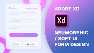 Soft UI  Neumorphic Form Design in Adobe Xd  Design Weekly [upl. by Hilbert]