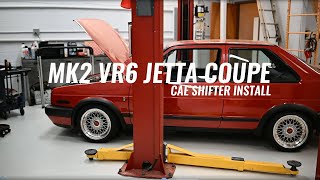 VW MK2 Jetta Coupe VR6  CAE Short Shifter Install [upl. by Neryt]