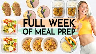 1 WOCHE MEAL PREP  Abnehmen mit Meal Prep Rezepten  Wochenplan zum Vorkochen [upl. by Emeric807]