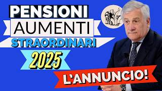 PENSIONI 👉 ANNUNCIO AUMENTI 2025 in MANOVRA❗️ Sia per le MINIME che per IMPORTI ALTI 🤞 [upl. by Tamsky]